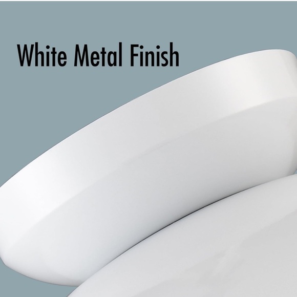 CLAXY Nautical Modern Ceiling Light Flush Mount White - Picture 5 of 6